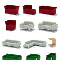 139套沙发C4D模型合集