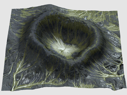 暗黑色火山坑地貌Gaia Terrain