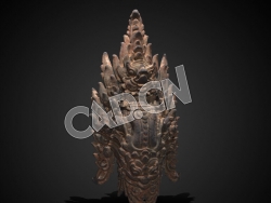 C4D抽象生锈鹰头建筑装饰模型 Terminal in the Form of Garuda, 12th 13th C CE