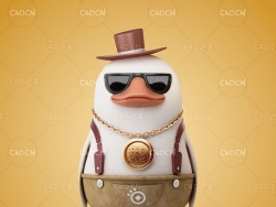 卡通企鹅角色C4D模型(无贴图无材质版) penguin