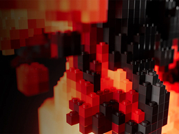 Cinema 4D乐高积木风格体素化节点预设含Scene Nodes Redshift渲染3D工程文件