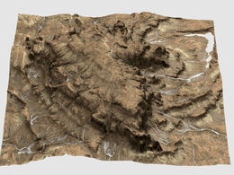 山坡顶陡峭峡谷地势Canyon Terrain