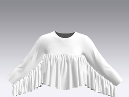 c4d模型女性衣服上衣Sleeves-20