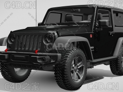 吉普JEEP牧马人卢比肯/罗宾汉rubicon-recon越野车2017款C4D汽车模型下载