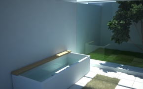 阳光浴缸C4D模型