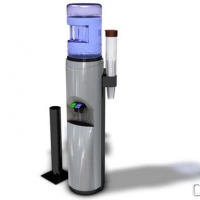 圆筒式饮水机3D模型：Water dispenser 3D model