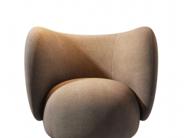 Ferm Living品牌里科休闲椅3D模型素材下载Rico Lounge Chair by Ferm Living
