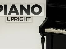 The Pixel乐器：立式钢琴C4D模型 Upright Piano