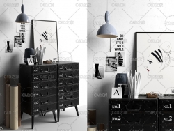 C4D室内模型：书房模型 CGTrader – BeInspiration 121 3D models