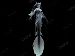 暗影精灵美人鱼 shadow-spirit-mermaid-rigged