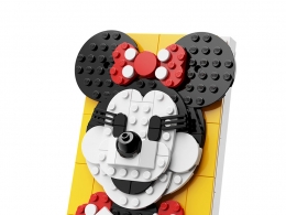 米妮鼠肖像积木 (玩具)3D模型素材下载Minnie Mouse Portrait by Lego