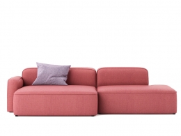 左贵妃沙发转角布艺沙发3D模型素材下载Rope Sofa Chaise Lounge Left by Normann-Cope