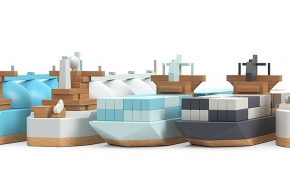 室内装饰高品质3D模型（积木玩具、相机、打字机、木偶）