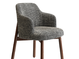 阿比扶手椅休闲座椅（Porada品牌）3D模型素材下载Abby Armchair by Porada