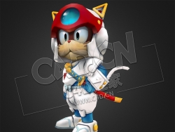 C4D卡通猫警长模型 speedy