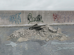 战后损毁模型：木板碎石渣