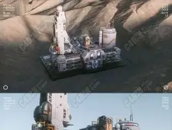 未来科幻火星基地建筑
