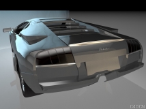 兰博基尼蝙蝠纯黑模型（无贴图纯C4D调制材质）