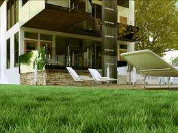 C4D VRAY别墅渲染模型 Villa 3d model