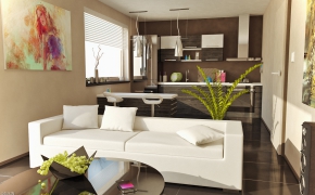 C4D室内模型：客厅C4D FOR VRAY渲染模型 C4D indoor model