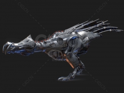 科幻机械鸟 Mechanical Graboid Ass Blaster - Crawling
