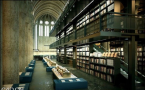图书馆3D模型 3DS MAX Library 3D Model 2009