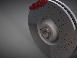 汽车刹车轮毂C4D模型 C4D Brake Model