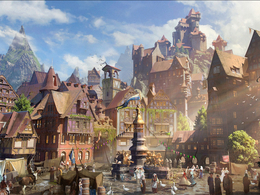 梦幻童话城镇大型场景3D模型 Fairy Tale
