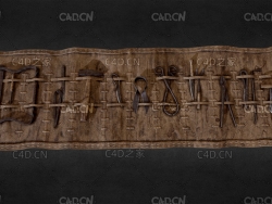 C4D古代刑罚酷刑工具模型