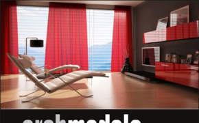 室内休闲椅C4D模型 Evermotion – Archmodels vol. 5 (C4D)