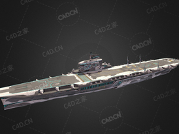 日本海军白龙驱逐舰C4D模型下载Hellcarrier 3d model