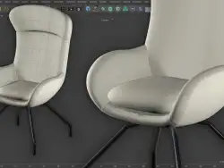 C4D办公椅建模视频教程 furniture modeling - Chair