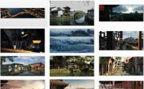 古建场景3D模型合集包：中式街道、古建楼阁、中式城楼、中式花园、苏州园林