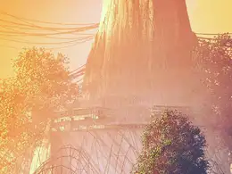 C4D科幻岩石上搭建的房子创意工程 ATROCKOLIS