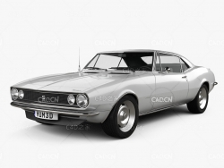 雪佛兰Camaro SS汽车 Chevrolet Camaro SS 1967 3D model