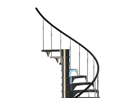 旋转楼梯C4D模型 Circular Staircase
