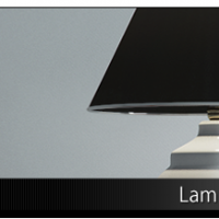 C4D台灯模型：Lamp Shade Vray Scene for cinema 4d