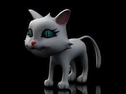 白猫绑定C4D动画模型 Cat