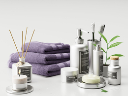 C4D Corona浴室洗簌用品模型 Bathroom supplies