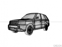 陆虎揽胜车模（带贴图）渲染自加HDRI