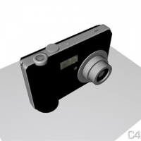 三星数码相机（卡片机）3D模型：C4D free Digital Camera 3D Model