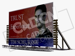 广告牌C4D模型 Billboard