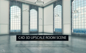 欧美风格的gāo dàng室内空间C4D模型 Upscale Room Interior 3D Scene