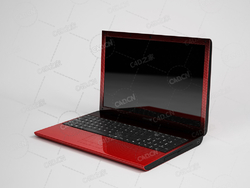 红色游戏本笔记本电脑 Notebook computer C4D模型下载