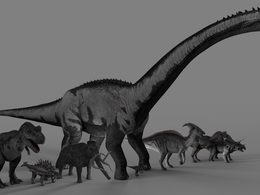 28套C4D游戏《方舟:生存进化(Ark: Survival Evolved)》角色模型合集