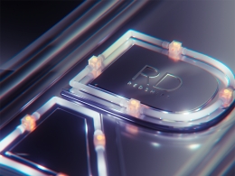 灯管创意字母C4D工程BRD Abstract Visualisation