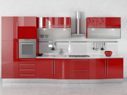 整体厨房厨柜c4d模型Kitchen cabinet - 038