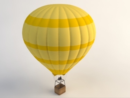 热气球C4D模型 hot air balloon