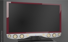 彩色液晶电视C4D模型 TV Color LCD