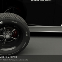 轿车轮胎3D模型：3D WHEELS FOR HOT ROD BY SHOT